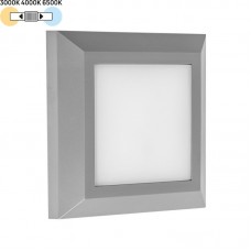 Φωτιστικό Επίτοιχο LED 4W 230V 320lm CCT Polycarbonate Γκρι IP65 3-97068